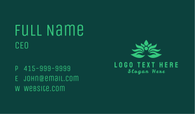 Natural Lotus Yoga Business Card Image Preview