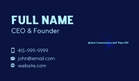 Sparkle Star Wordmark Business Card Image Preview