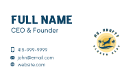 Beach Dog Frisbee Business Card Image Preview