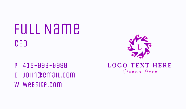 People Community Letter Business Card Design Image Preview
