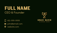 Elegant Golden Hotel Letter T Business Card Image Preview