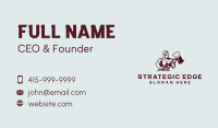 Strong Warrior Man Business Card Image Preview