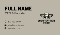 Skull Wing Badge Business Card Image Preview