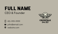 Skull Wing Badge Business Card Image Preview