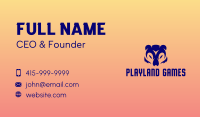 Gaming Bear Grizzly Business Card Image Preview