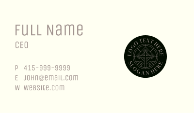 Church Worship Crucifix Business Card Image Preview