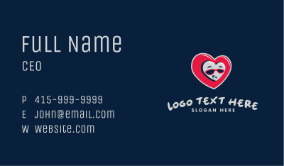 Cool Dating Heart Business Card Image Preview