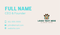 Puppy Paw Veterinary Business Card Image Preview
