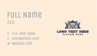 Wrench Gear Mechanic Business Card Image Preview