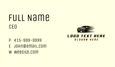 SUV Car Automobile Business Card Image Preview