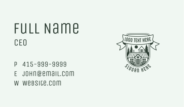 House Cabin Roof Business Card Design Image Preview