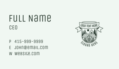 House Cabin Roof Business Card Image Preview
