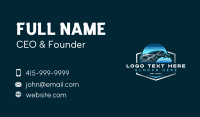 Automobile Cleaning Garage Business Card Design