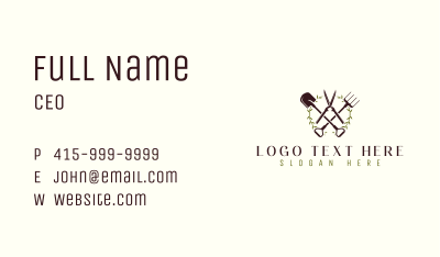 Garden Landscaping Tool Business Card Image Preview