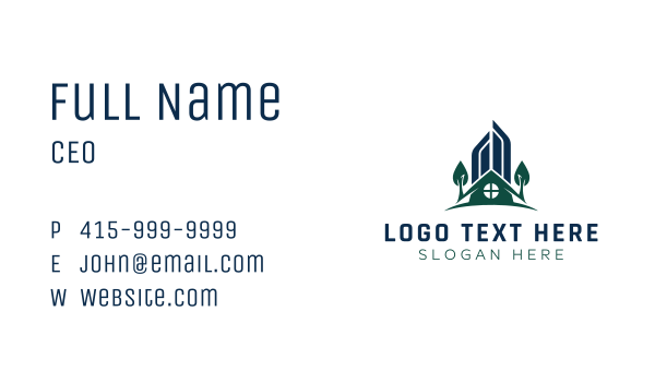 City House Building Property Business Card Design Image Preview