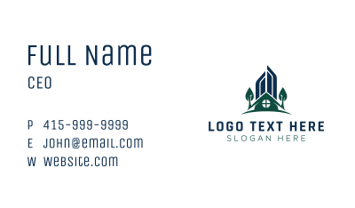 City House Building Property Business Card Image Preview