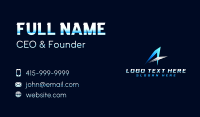 Cool Icicle Letter A Business Card Image Preview