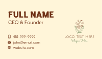 Minimalist Leafy Coffee  Business Card Image Preview