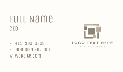 Tile Interior Design Business Card Image Preview