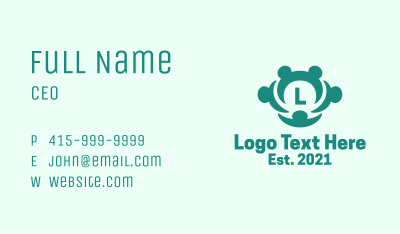 Human Charity Letter Business Card Image Preview
