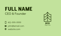 Green Geometric Mountain Business Card Image Preview
