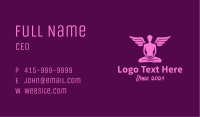 Meditating Angel Yoga Guru Business Card Image Preview