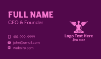 Meditating Angel Yoga Guru Business Card Image Preview