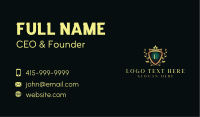Majestic Luxury Shield Business Card Image Preview