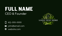 Floral Leaf Garden Business Card Design