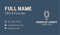 Minimalist Wine Glass Business Card Image Preview