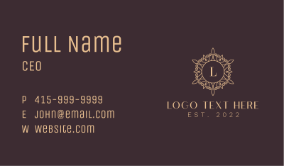 Luxe Beauty Cosmetics Business Card