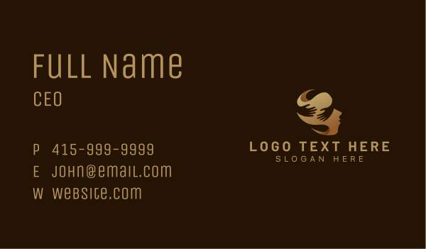 Hand Mind Therapy Business Card Design Image Preview