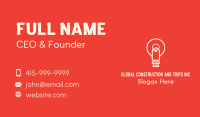 Light Bulb Price Tag Business Card Image Preview