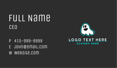 Ghost Gaming Team Business Card Image Preview