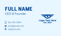 Blue Eye Wings Business Card Design