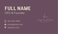 Deluxe  Elegant Letter Business Card Image Preview