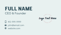 Generic Vintage Wordmark Business Card Preview