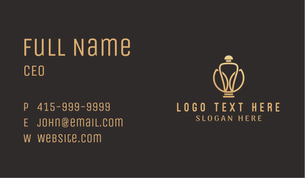 Golden Artisan Cologne Business Card Design Image Preview