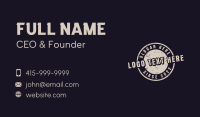 Circle Grunge Stamp Business Card Image Preview