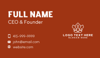 Yoga Lotus Leaf Business Card Design