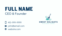 Broom Sanitary Sweeper Business Card Image Preview