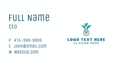 Plant Leaf Biotech Business Card Image Preview