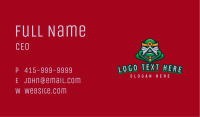 Gaming Combat Fighter Mascot Business Card Image Preview