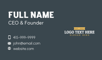 Masculine Branding Wordmark Business Card Image Preview