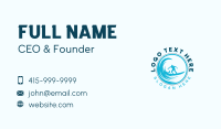 Surfer Surfing Man Business Card Preview