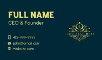 Luxurious Floral Ornament Business Card Image Preview