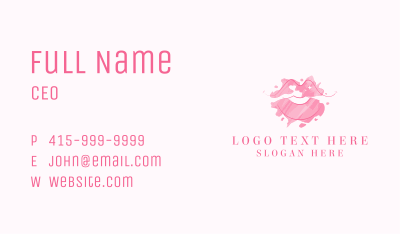 Feminine Lips Makeup  Business Card Image Preview