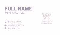 Angel Wings Line Art Business Card Image Preview