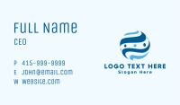 Blue Globe Corporate Business Card Image Preview