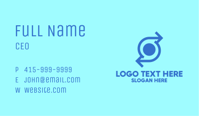 Digital Dot Cycle Business Card Image Preview